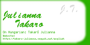 julianna takaro business card